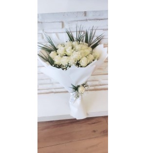 20'li Beyaz Gül Buketi